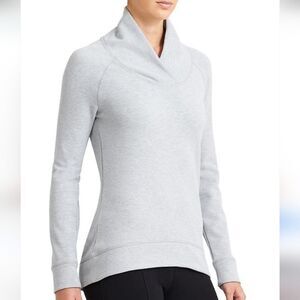 Athleta Softtech Long Sleeve Gray Sweatshirt Women's Size Small